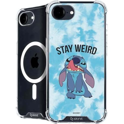 Skinit Phone Case Compatible with MagSafe iPhone 16e - Officially Licensed Disney Lilo and Stitch Stay Weird Design