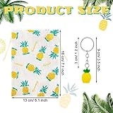 Shappy 50 Pcs Pineapple Party Favors Include Pineapple Drawstring Gift Bags and Pineapple Keychains for Decoration Fruit Party