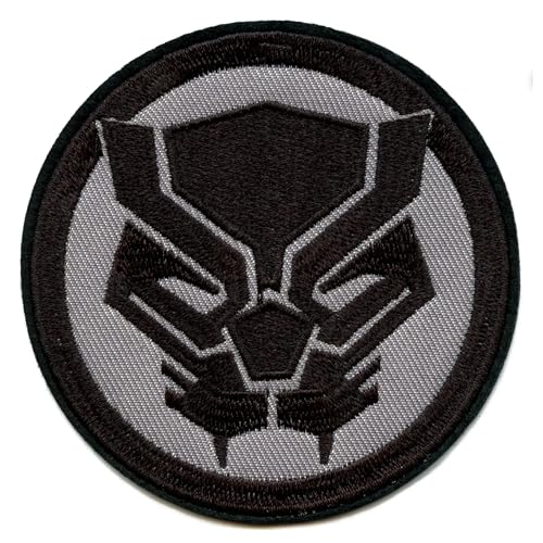Marvel Black Panther Patch Mask Logo Embroidered Iron On
