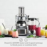 Breville the 3X Bluicer™ Blender and Juicer, BJB615SHY, Smoked Hickory