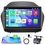 Car Stereo for Hyundai Tucson IX35 2010-2015, 4+64GB Android 13 Car Stereo Support Wireless Carplay & Android Auto Voice Control Bluetooth 5.2 DSP FM GPS WiFi Backup Camera