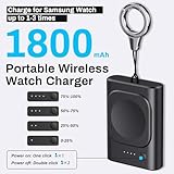 Watch Charger for Galaxy Watch 7 Ultra, 1800mAh Portable Charger for Samsung Galaxy Watch 7/Ultra/6/6 Classic/5/5 Pro/4/3/Active 2, for Samsung Gear S3/Sport Watch Charger with Keychain