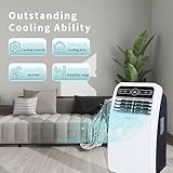 Shinco 8,000 BTU Portable Air Conditioner, Portable AC Unit with Built-in Cool, Dehumidifier & Fan Modes for Room up to 200 sq.ft, Room Air Conditioner with Remote Control, Installation Kit