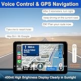 7" HD Wireless Apple CarPlay Android Auto Automatic Touch Screen Bluetooth Adapter Portable GPS Navigation Multimedia Player,Car Stereo with Mirror Link,USB/AUX,Siri,Hand-Free Call,AirPlay,FM