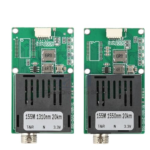 Sky/Earth Optical Transceiver Module Dc 5.5-26V Fc Rx/Tx/Av/Vcc/Gnd for Drones to Fiber Optic Module 1 Channel