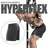 Anthem Athletics Hyperflex 7 Inch Men's Workout Shorts - Zipper Pocket Short for Running, Athletic & Gym Training - Volcanic Black G2 - Large