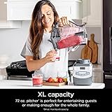 Ninja BL660 Professional Compact Smoothie & Food Processing Blender, 1100-Watts, 3 Functions -for Frozen Drinks, Smoothies, Sauces, & More, 72-oz.* Pitcher, (2) 16-oz. To-Go Cups & Spout Lids, Gray