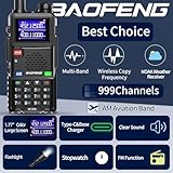 BAOFENG Ham Radio AR-5RM 10W Handheld Radios Long Range Rechargeable Tactical Two Way Radio Plus Copy Frequency 2500 mAh Walkie Talkie for Adults with Programming Cable,Type-C Charging,2 Pack