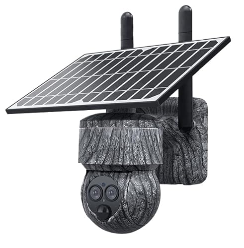 Camo Mini Bigfoot PTZ 12X Zoom Live Streaming 4G Solar Game & Trail Camera with 128gb SD Card, Eiot Sims, Tree Strap & T-Post Mount
