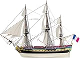 Artesanía Latina – Wooden Ship Model Kit – French Frigate, La Fayette – Model 22517N, 1:89 Scale – Models to Assemble – Advanced Level