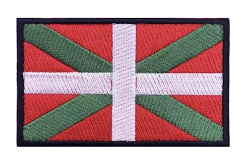 Ikurrina Flag Basque Country Autonomous Community Spain Armband 2.15" Iron On Patch for Clothing