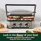 Cuisinart Panini Press, Stainless Steel Griddler, Sandwich Maker & More, 5-IN-1, GR-4NP1