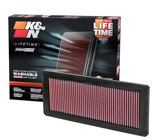 K&N High-Flow Original Lifetime Engine Air Filter: Increase Power: Premium, Washable: Compatible with 2007-2016 Mini Cooper: (See Product Description for Select Models), 33-2936