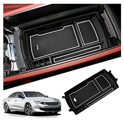 for Peugeot 508 508Sw 508Gt 2020-2025 Central Console Storage Box Armrest Box 508Gt Armrest Central Organizer Armrest Tray Peugeot 508 Accessories