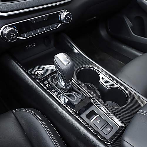 Kadore Carbon Fiber Pattern Interior Gear Shift Panel Cup Holders Frame Cover Trim for 2019-2022 2023 2024 Nissan Altima SV SR SL Platinum (Left Hand Drive) 1pc
