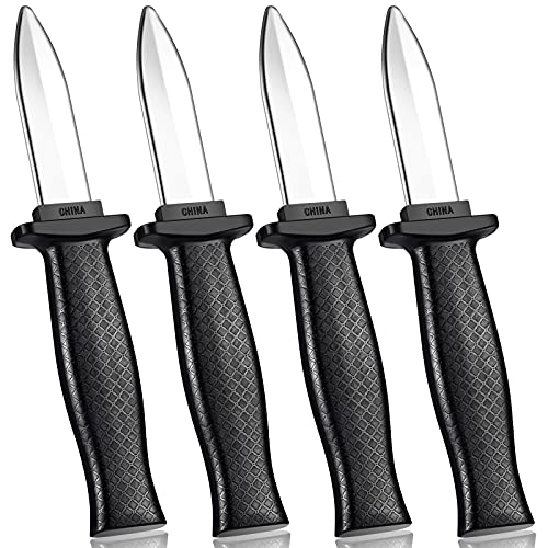 Sumind 4 Pieces Retractable Fake Knife Retractable Prop Knife Gag Magic Toy Fake Dagger Halloween Joke Disappear Blade Trick for Playing Joke