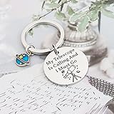 WSNANG Astronomy Gift Spacemen Gift Astronaut Keychain My Telescope Is Calling And I Must Go Keychain (Telescope Calling K)