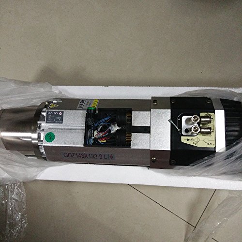 GOWE 9KW ATC Spindle Motor 6.4NM 380V 22A 200/400Hz ISO30/BT30 12000~24000rpm Replace Italy HSD GDZ143x133-9(380V Long Head)