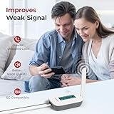 Cell Phone Booster for Home, Smart LCD Display, Cell Phone Signal Booster Up to 5,000 Sq.Ft, Boost 5G & 4G LTE for All U.S. Carriers -Verizon, AT&T, T-Mobile & More,FCC Approved