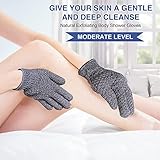 Yiclick 6Pairs Heavy Exfoliating Gloves,Body Scrub Exfoliator for Dead Skin Remover,Exfoliating Body Scrubber for Bath Shower Exfoliation,Exfoliate Sponge Loofah Washcloth Mitt Men Women