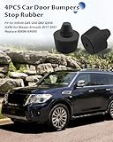 Car Door Bumpers Stop Rubber Stops Bumpers Cushion Fit for Nissan Armada, Fit for Infiniti Q50 QX80 Q60 QX56 Q45, Fit Cushion Stoppers Damping Rubber Pad Replace 80896-AR000 4PCS