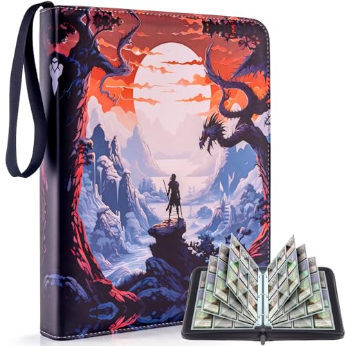 MewVeer Trading Card Binder for MTG/YGO/PTCG Cards, Holds 900 Cards, Trading Card Holder, Game Collection Card Album, Gifts for Boys/Girls