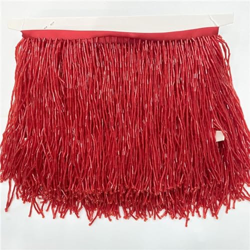 Aoketo 5 Size Polyester Beaded Tassel Tie, for DIY Craft Clothing and Dress Decoration