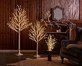 LITBLOOM Lighted Twig Birch Tree with Fairy Lights 6FT 330 LED for Indoor Outdoor Home and Christmas Holiday Decoration