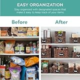 Best Choice Products Set of 4 13x12in Water Hyacinth Pantry Baskets, Woven Kitchen Organizers w/Chalkboard Label, Chalk Marker - Brown