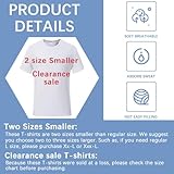 LaiHiulaan 20 Pcs Sublimation Blank Shirts Bulk 2 Sizes Smaller USA WAERHOUSE Adult White Polyester Tshirts for Sublimation