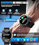 LIGE GPS Military Smart Watch for Men, Compass Smartwatch with Calling, 170+ Sport Modes Fitness Tracker Watch, 1.43'' AMOLED Smart Watches, Rugged Smart Watch for Android iOS