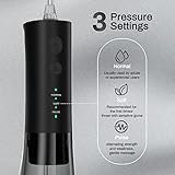 Water Flossers for Teeth, 300ML Cordless Water Flosser, Mornwell 3s Pressure Crescendo Oral Irrigator, Professional Rechargeable Portable Water Flosser