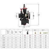 PWK Carburetor 30mm Racing Carb 100cc to 160cc 2T 4T Engine Carburetor Kits for Dirt Bike Motocross Motorcycle Scooter ATV Quad with Air Filter Intake Manifold Carb Jets