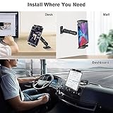 OHLPRO Car Tablet Holder - Heavy Duty Drill Base, Compatible with iPad Samsung Tab 5"-13" Tablet and Phone, Car Tablet Mount for Truck/Business Vehicle/Desktop/Wall, etc.