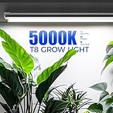 Barrina Plant Grow Light, 4FT 5000K Full Spectrum White, 252W(6 x 42W), T8 LED Grow Light, Growing Lamp Fixture, Plant Light for Indoor Plant, 6-Pack