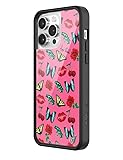 Wildflower Cases - Realisation Par x Devon Lee Carlson Case, Compatible with Apple iPhone 14 Pro Max | Red, Frogs, Collab - Protective Black Bumper, 4ft Drop Test Certified, Women Owned Small Business