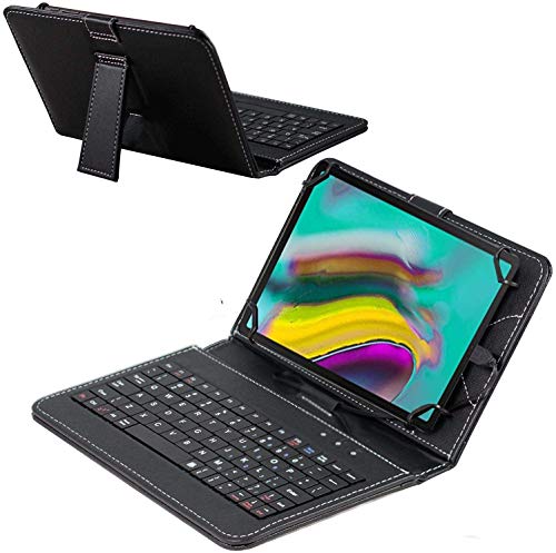 Navitech Black Keyboard Case Compatible with Xiaomi Mi Pad 4 Plus 10.1" Tablet