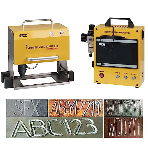 US Stock ZAC Pneumatic Dot Peen Marking 150x80mm Portable Pneumatic Metal Engraving Machine Powerful Dot Peen Marker for Vin Code Chassis Number Printer Device