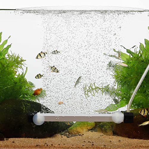 hygger Aquarium Bubbler Air Stone Bar Kit, Air Bubble Wand Fish Tank Aerator Stone Dissolved Oxygen Micro Bubble Diffuser Bubbling Decoration for Pond, Hydroponics 6.7''