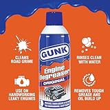 GUNK Original Heavy Duty Engine Cleaner & Degreaser (EB1) - 17 oz. (Case of 12) - Super Clean Automotive Spray for Car Engines - Engine Degreaser - Super Clean Degreaser