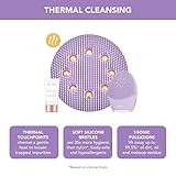 FOREO Luna 3 Plus Silicone, Facial Cleansing Brush, Face Sculpting Tool, Anti Aging Face Massager, Instant Face Lift, Enhances Absorption of Facial Skin Care Products, Normal Skin