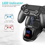 PS4 Controller Charger Dock Station, OIVO 1.8Hrs PS4 Controller Charging Dock, Charging Station Replacement for PlayStation 4 Dualshock 4 Charger