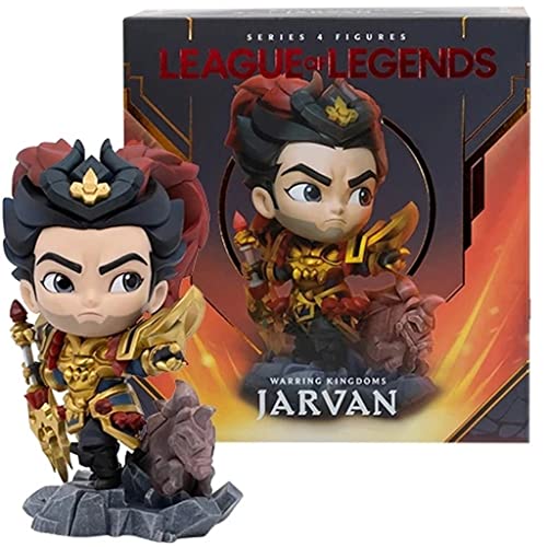 for League of Legends Figure Jarvan IV, Delicate and Cute Statue for League of Legends Merch Gift, Comes with Original Box and Verification Card