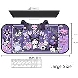 Kawaii Desk Pad Anime Mouse Pad XLarge Size, Kawaii Desk Cccessories Gaming Mousepad Kawaii Room Decor for Girls