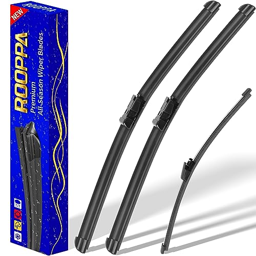 3 wipers Replacement for VW Volkswagen Tiguan 2007-2017, Windshield Wiper Blades Original Equipment Replacement - 24"/21"/13" (Set of 3) Top Lock