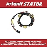 JETUNIT Stator For Johnson Evinrude 173-4560 0584560 0763763 Outboard 35 JET,40,50,60,65,70 HP 1992-2005 12-Amp 2/3-Cylinder 2-Stroke