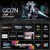 Hisense 100-Inch Class QD7 Series QLED 4K UHD Google Smart TV (100QD7N, 2024 Model) - QLED, Native 144Hz, Motion Rate 240, Direct Full Array, Game Mode Pro, Alexa Compatibility