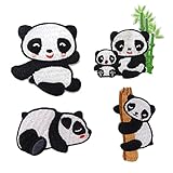 Honbay 12PCS Cute Panda Embroidery Patches Decorative Panda Iron On Patches Sew On Applique Patch for Clothes Jackets Jeans Dress Hat Arts Crafts (12 Style)