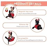 Jimtyee Car Air Fresheners Cute Cartoon Mouse Pilot Car Diffuser Rotating Propeller Automotive Air Outlet Fan Creative Car Perfume Decoration Cool Car Accessories (Women)