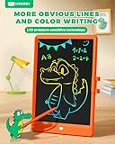 KOKODI LCD Writing Tablet, 10 Inch Colorful Toddler Doodle Board Drawing Tablet, Erasable Reusable Electronic Drawing Pads, Educational and Learning Toy for 3-6 Years Old Boy and Girls